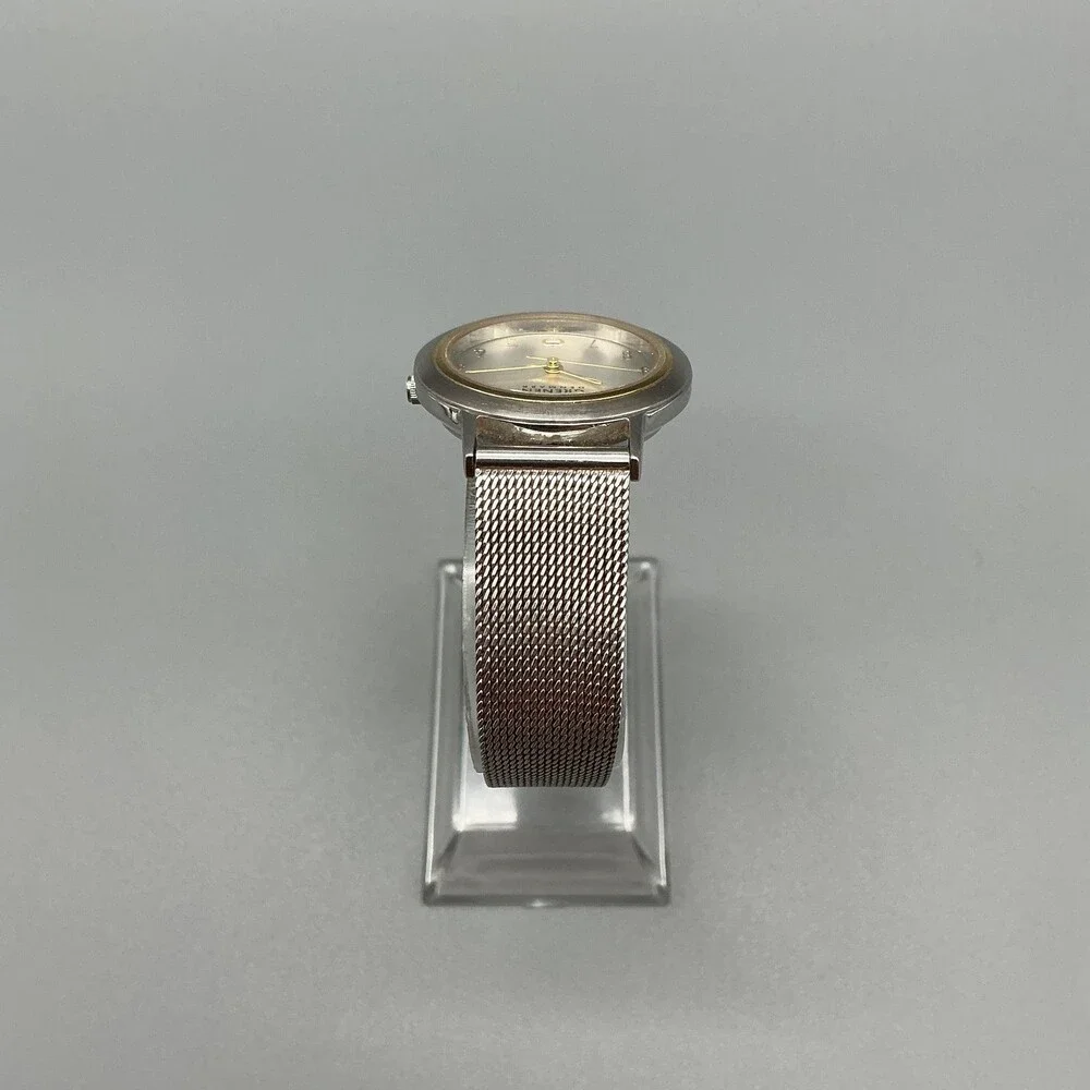 Women's Two-Tone Mesh Bracelet Watch - Silver and Gold